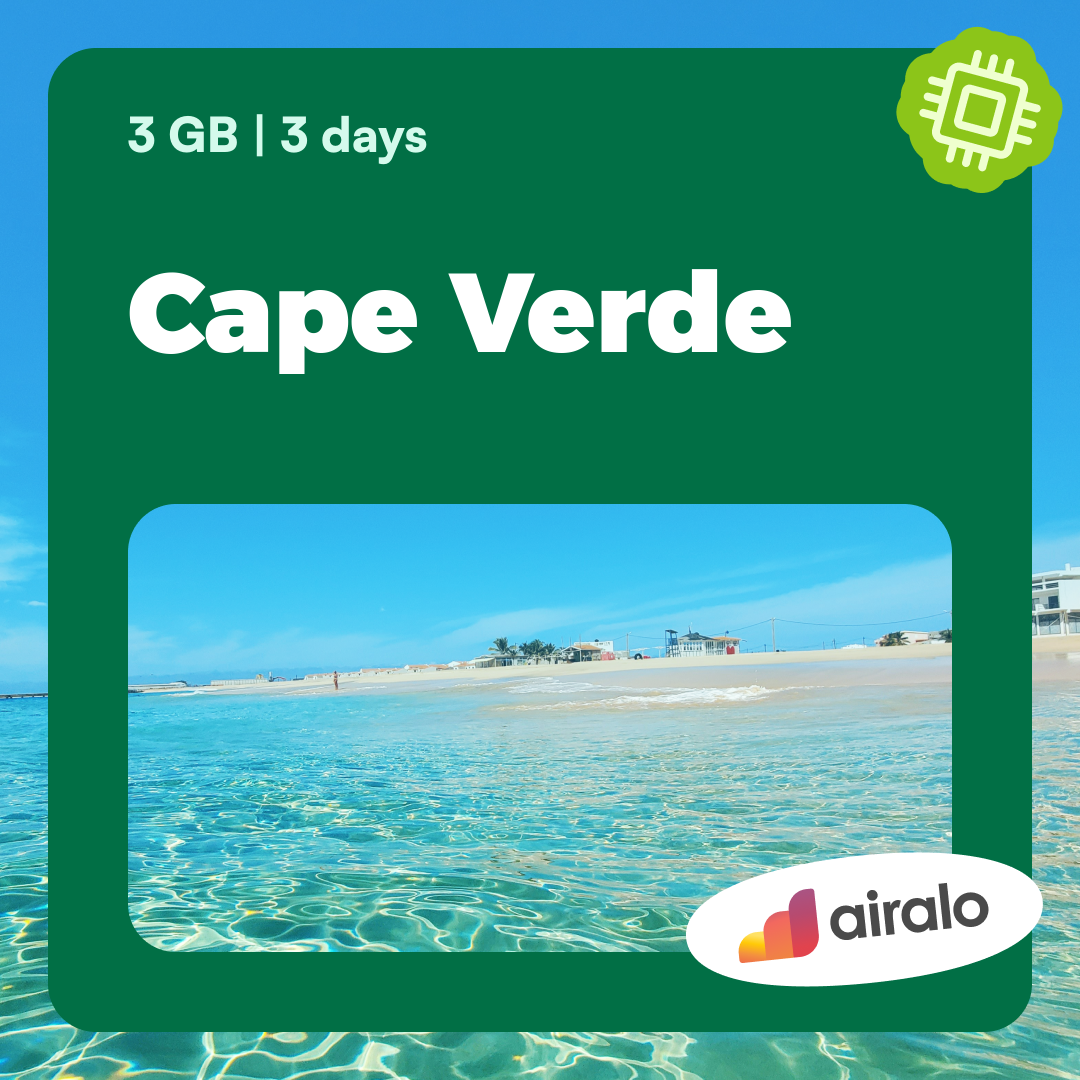 3 GB Cape Verde travel eSIM valid for 3 days