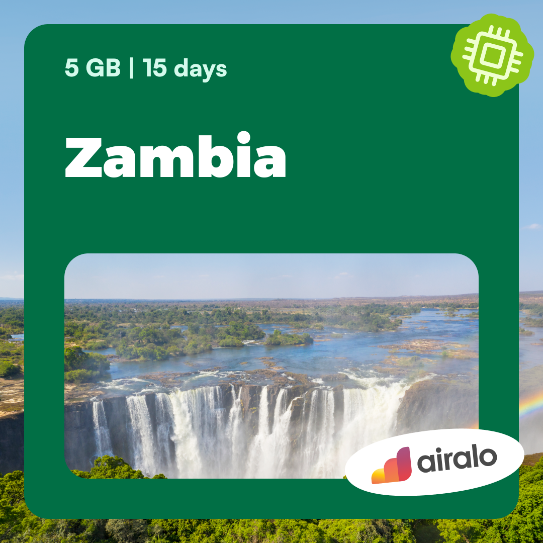 5 GB Zambia travel eSIM valid for 15 days