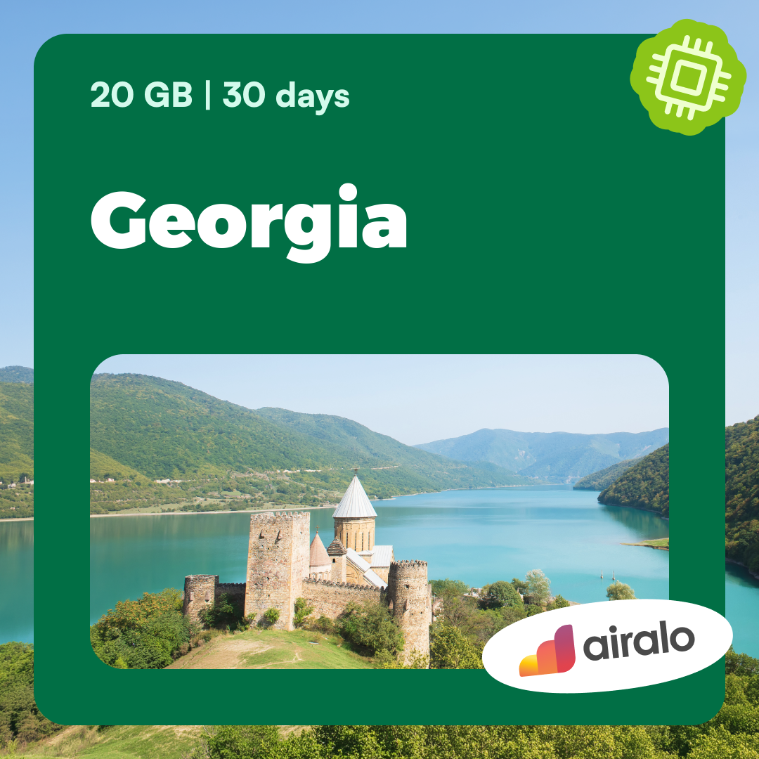 20 GB Georgia travel eSIM valid for 30 days
