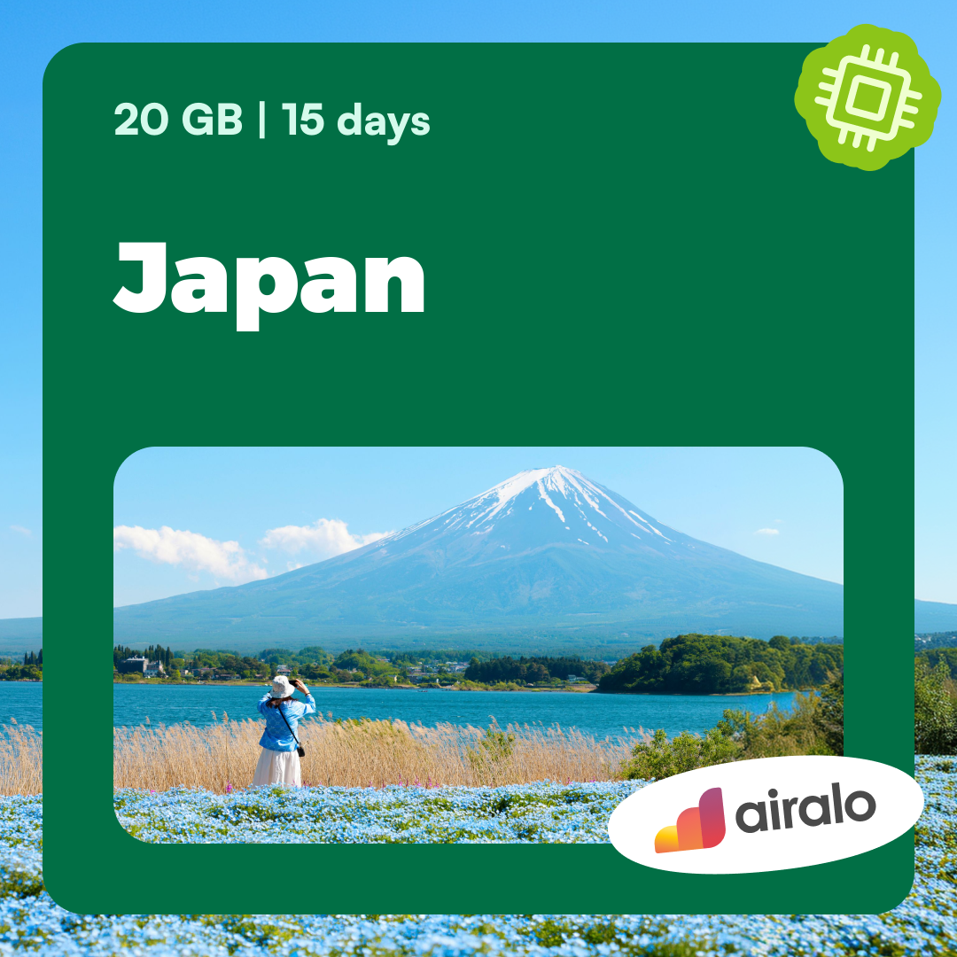20 GB Japan travel eSIM valid for 15 days